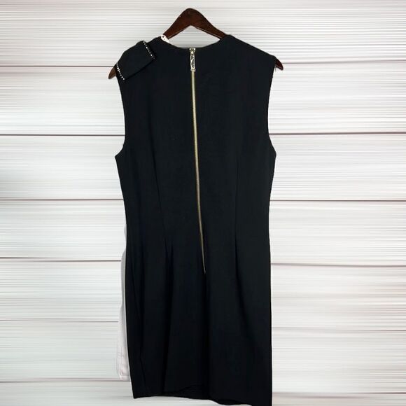 NWT Ted Baker Lenta Embellished Bow Layered Dress Black Light Pink - Picture 8 of 12